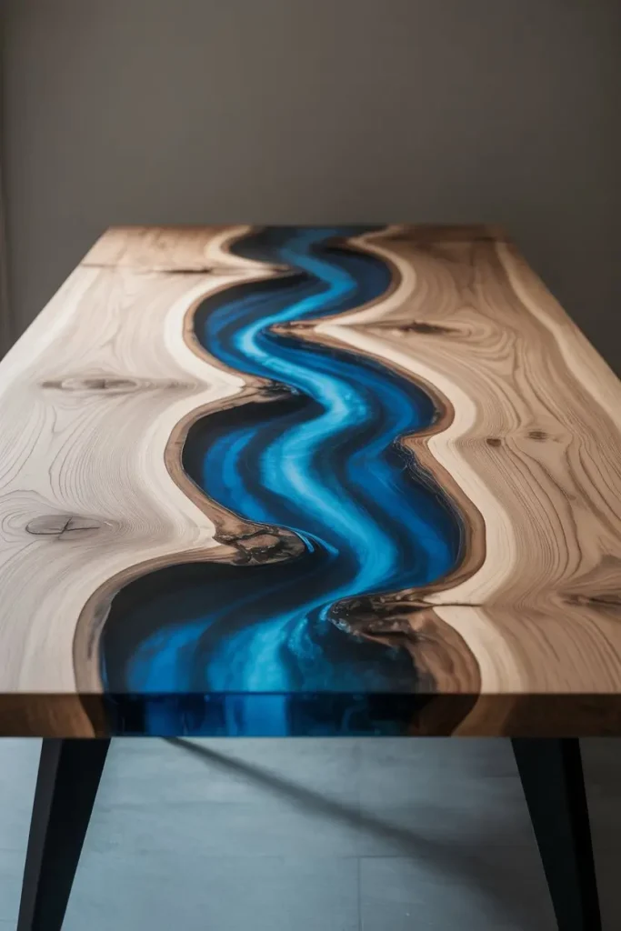 Blue River Dining Table That Feels Like the Ocean