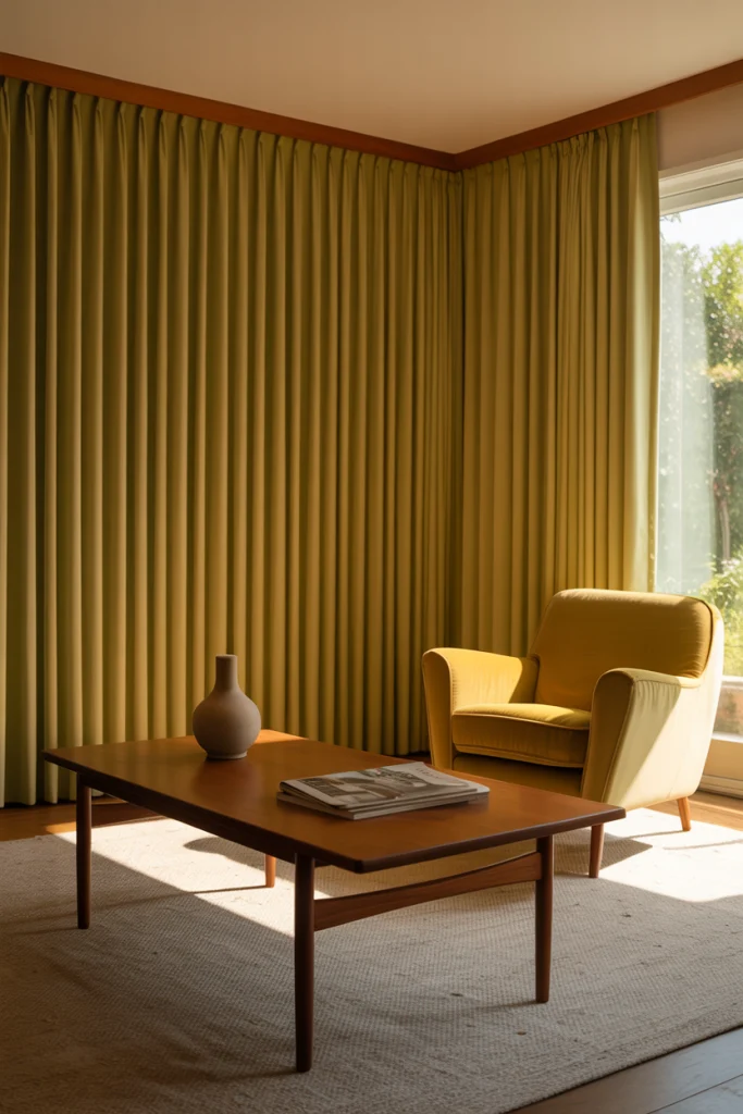 Bold Color Panels for a Vintage Touch