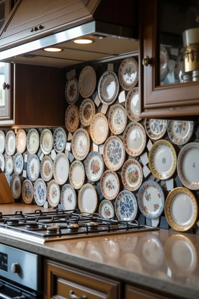 Broken China Backsplashes for Kitchens