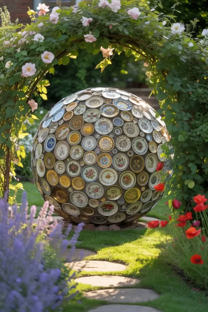 Broken China Mosaic Garden Sculptures