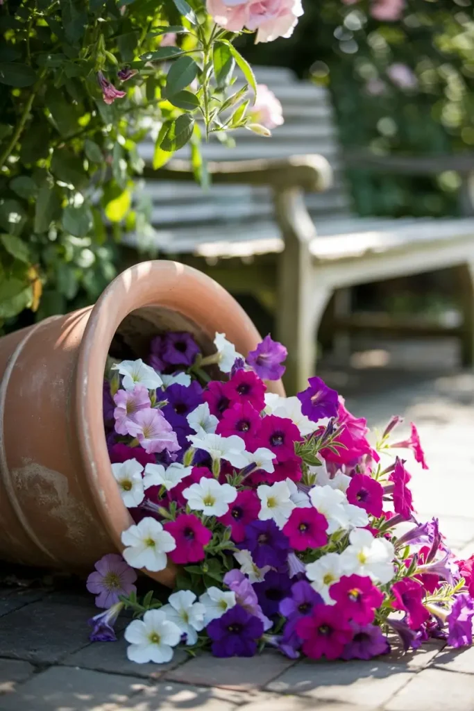 Classic River of Petunias