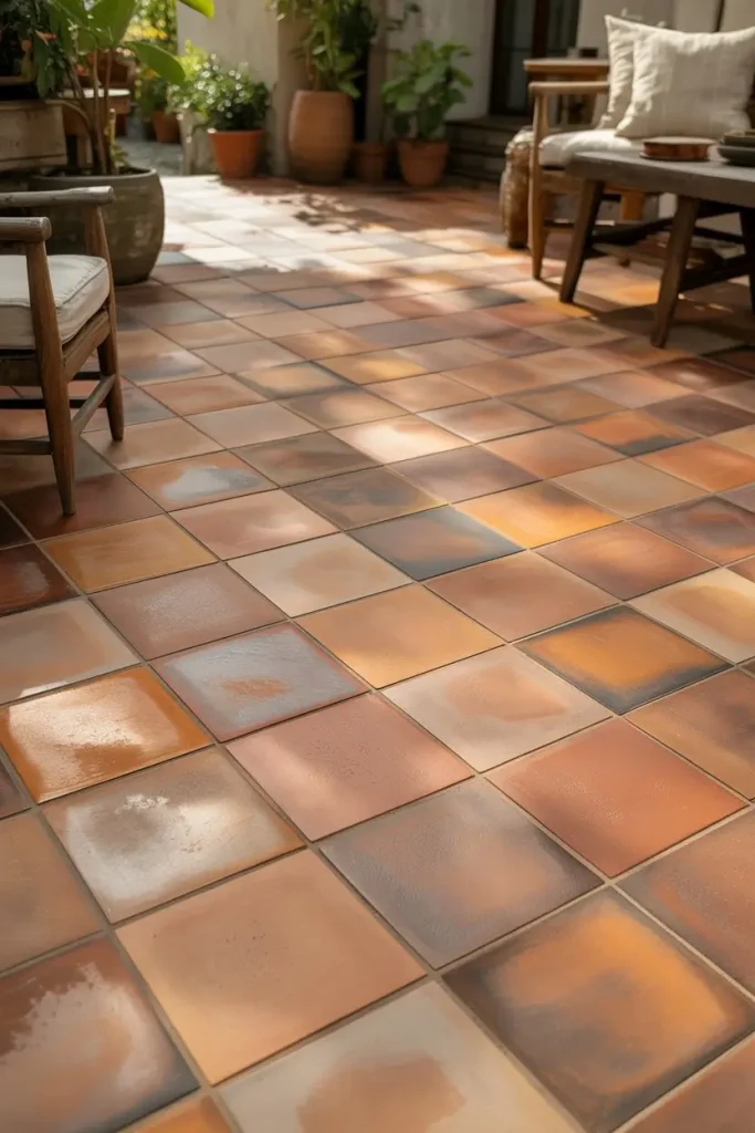 Clay or Terracotta Tiles for Barefoot Warmth