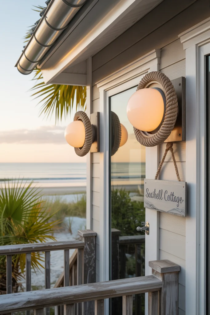 Coastal LED Sconces for Beachside Vibes