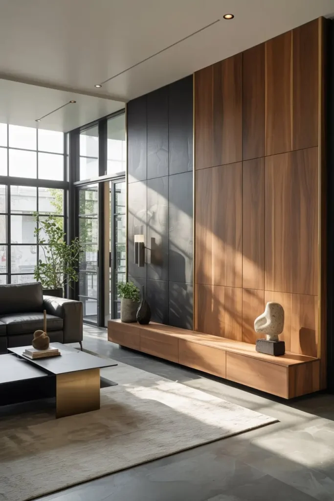 Combination Walls: Wood and Other Materials