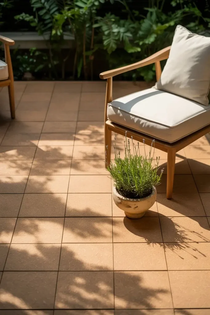 Cork Outdoor Flooring for Softness Underfoot