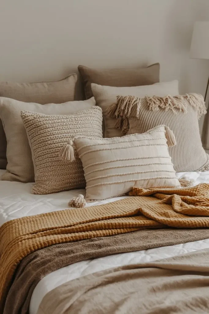 Cozy Bedding with Handmade Touches