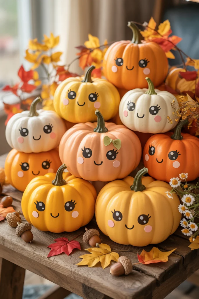 Cute Kawaii Pumpkins