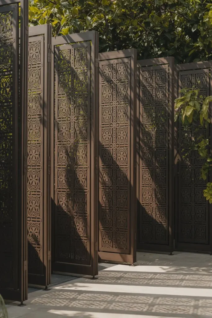 Decorative Metal Panels with Cut-Out Designs