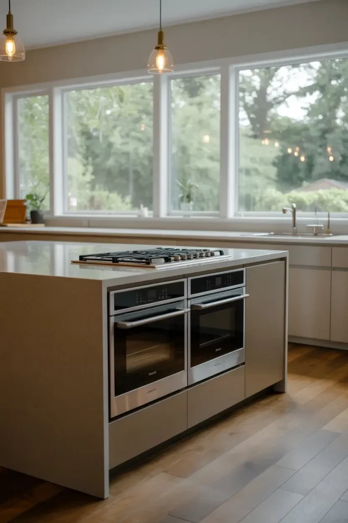 Double Oven Islands for a Bold Design Choice