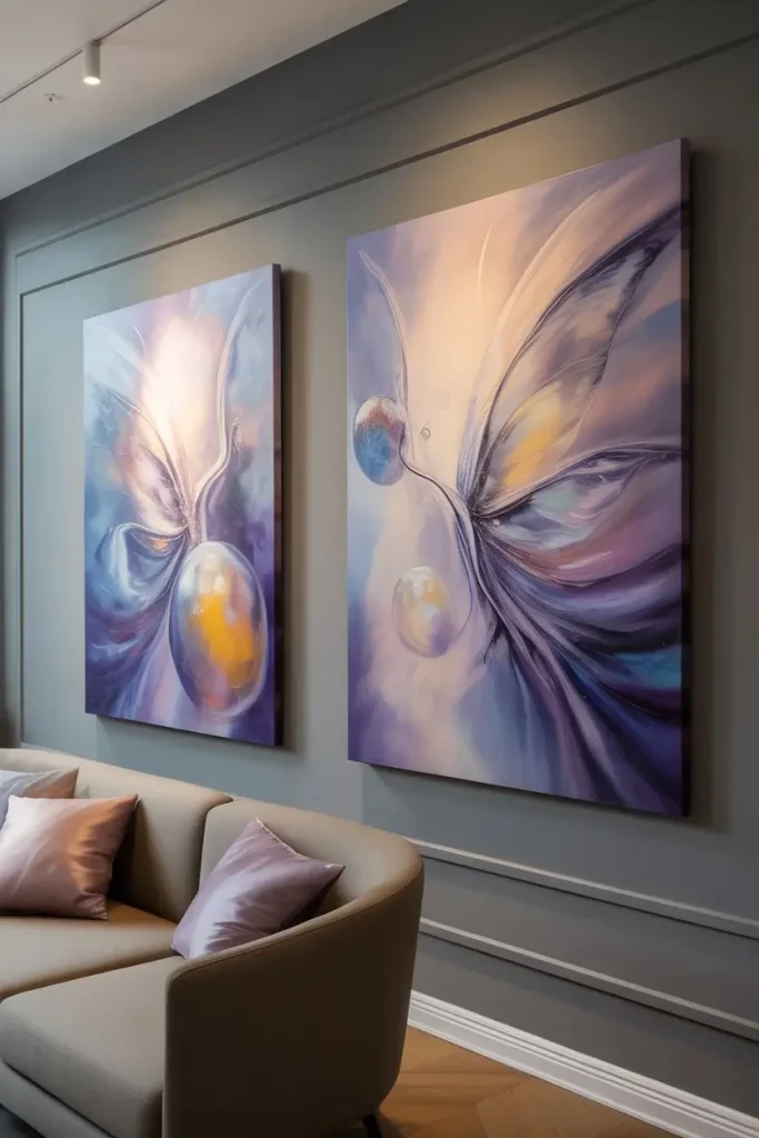 Dreamy Abstract Fairy Paintings for Unique Interiors