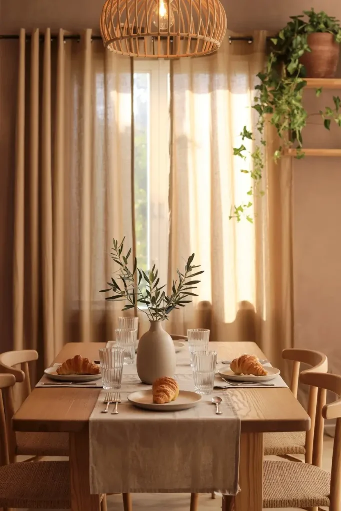Earthy Linen for a Natural Feel
