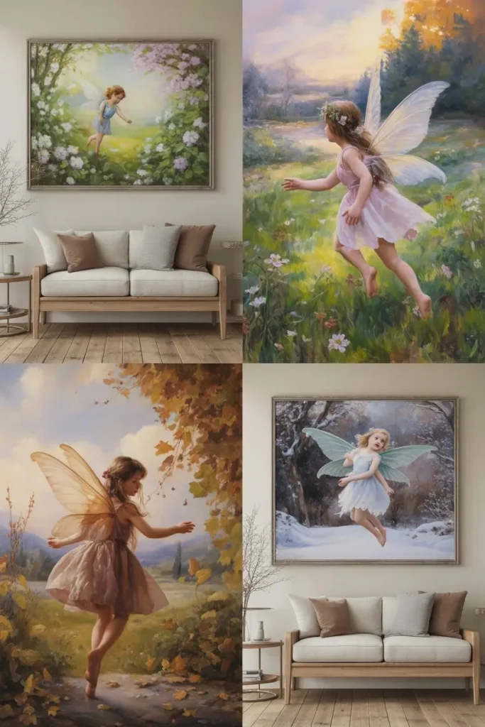 Fairy Paintings with Seasonal Themes
