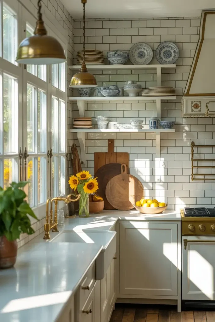 Farmhouse-Friendly White Tile