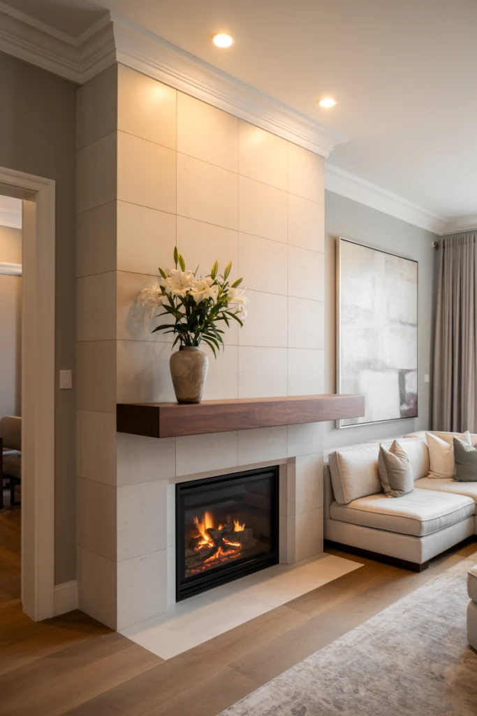 Floating Mantels for Visual Breaks