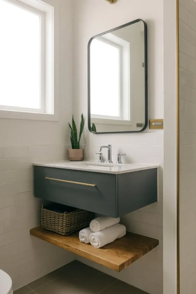 Floating Vanities for a Clean Look