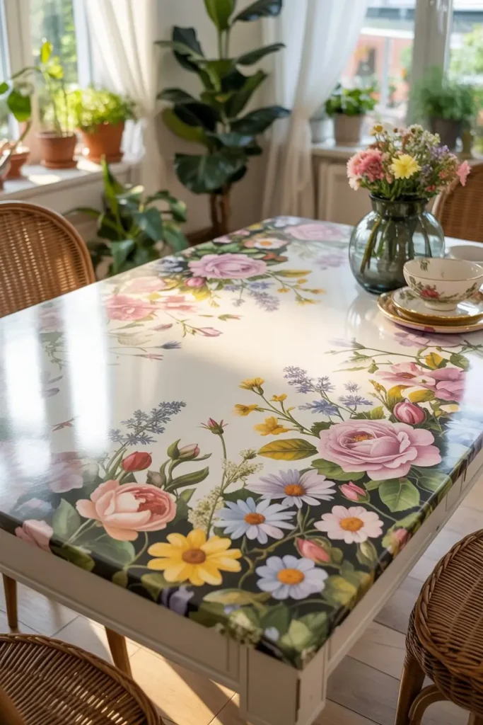 Floral Decoupage for a Fresh and Timeless Look