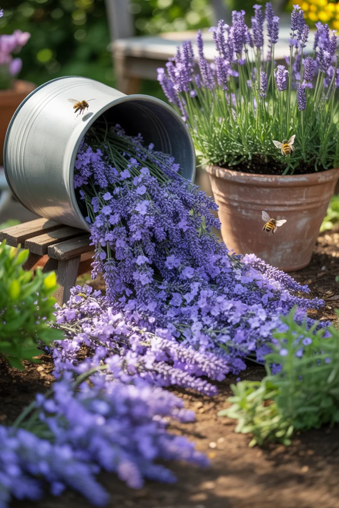 Flowing Lavender Stream