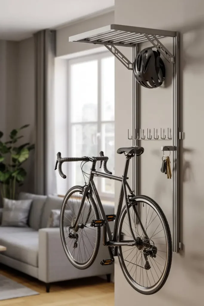 Fold-Down Wall Racks for Dual Function