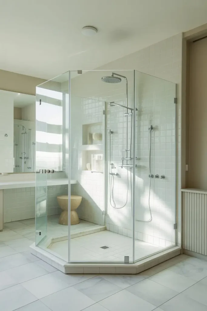 Freestanding Glass Enclosures for Spacious Elegance