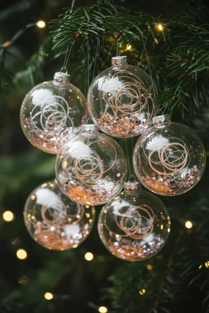 Glitter Fill Ornaments for Sparkle