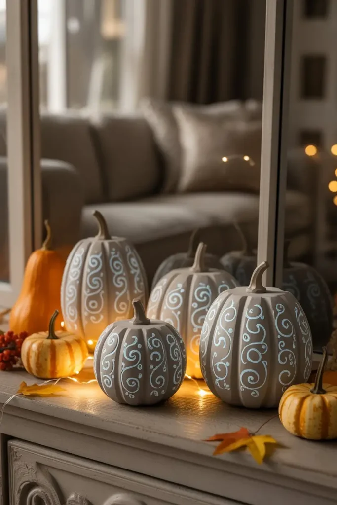 Glow-in-the-Dark Wooden Pumpkins for Unique Night Displays