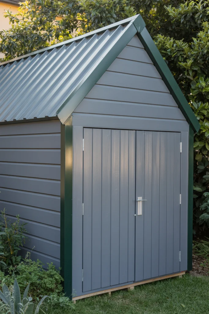 Grey with a Metal Roof for a Contemporary Edge