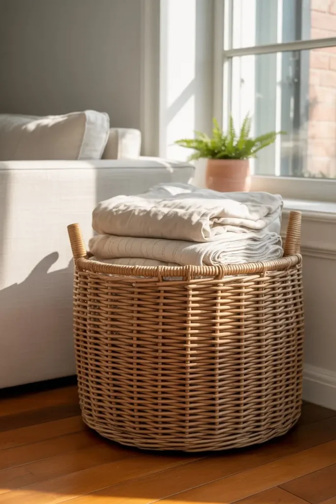 Handwoven Baskets That Add Warmth and Storage