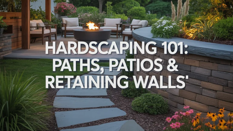 Hardscaping 101: Paths, Patios, and Retaining Walls