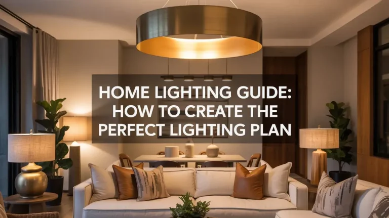 Home Lighting Guide: How to Create the Perfect Lighting Plan