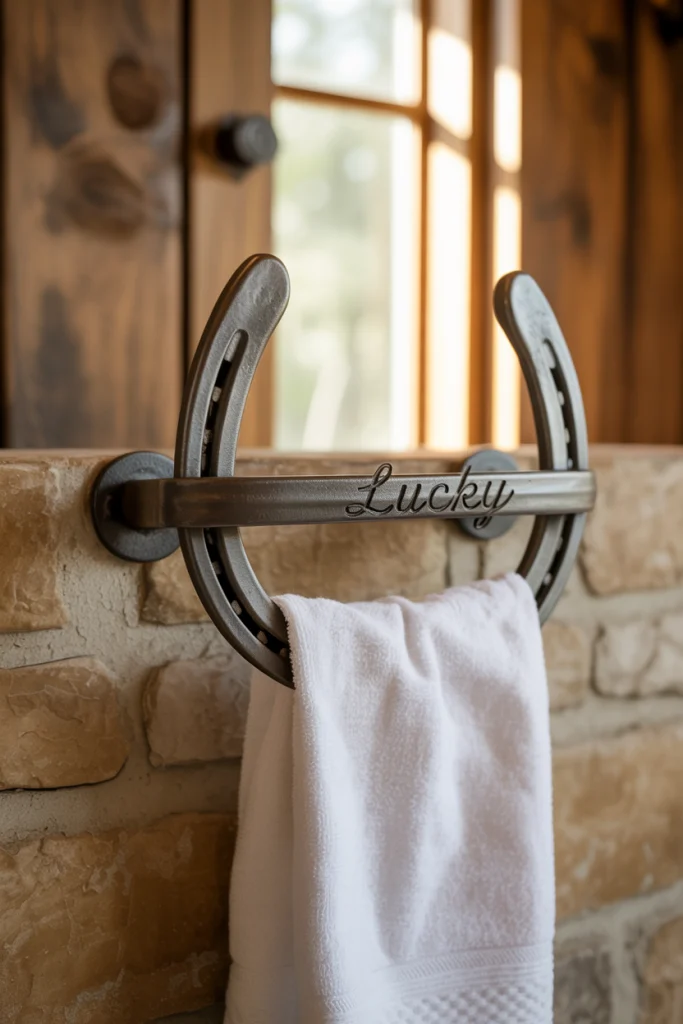 Horseshoe Towel Holder