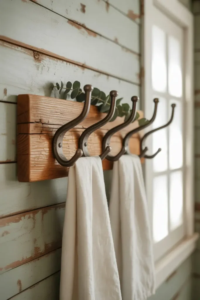 Industrial Rustic Hook Board
