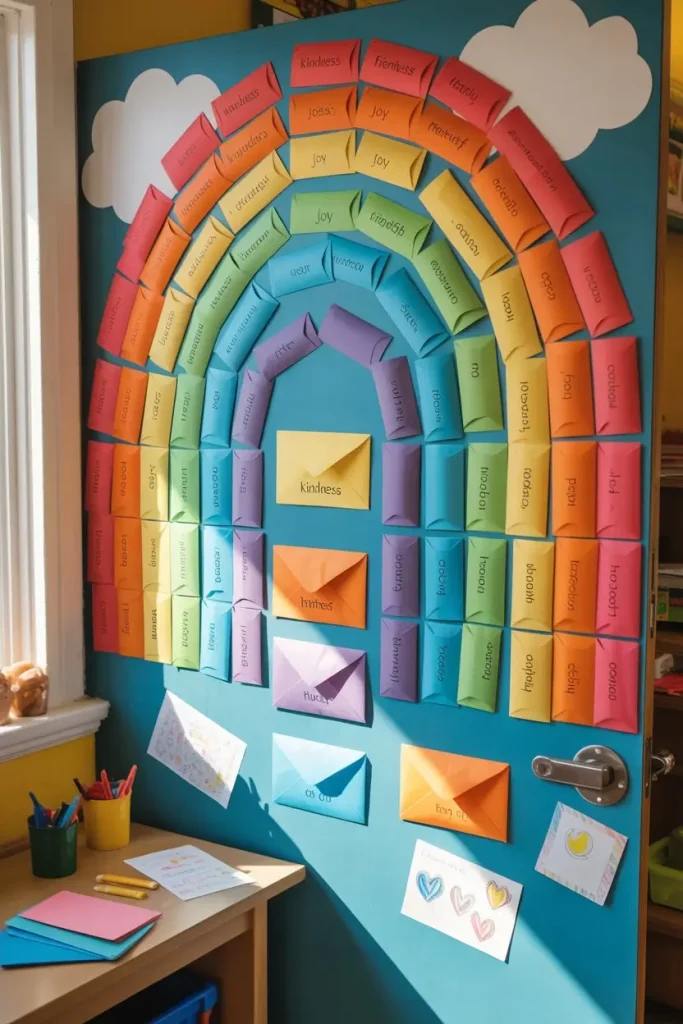 Interactive Rainbow Door Displays
