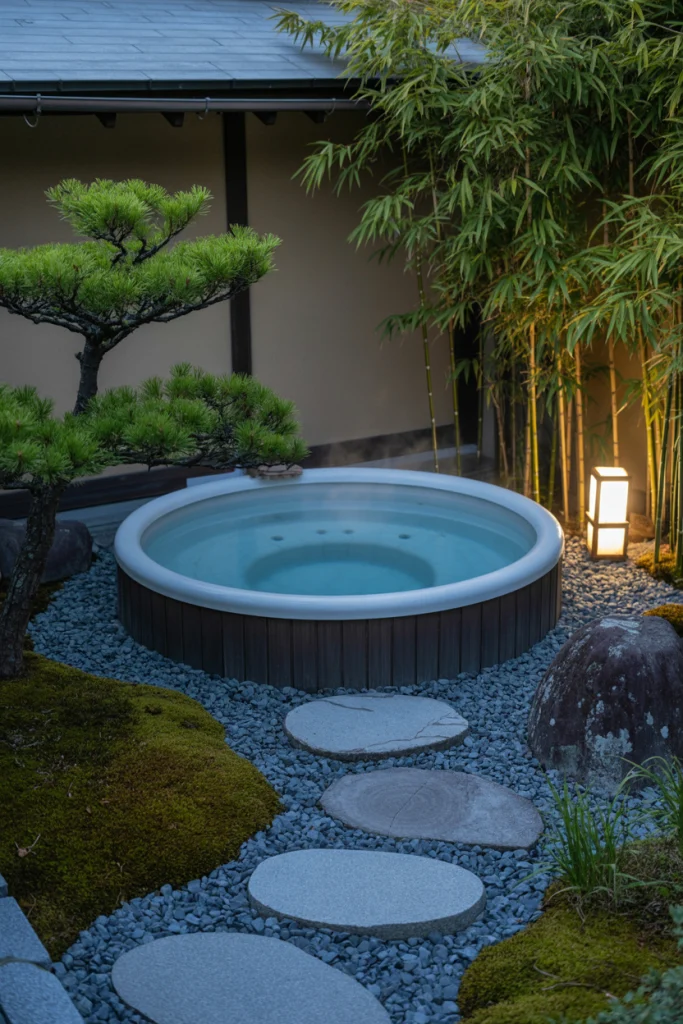 Japanese Zen Hot Tub Space