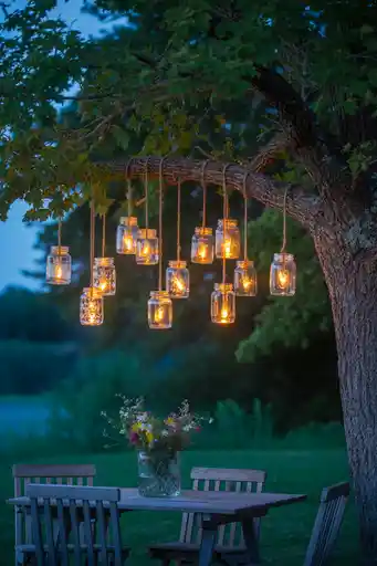 Jar Lanterns for Outdoor Spaces
