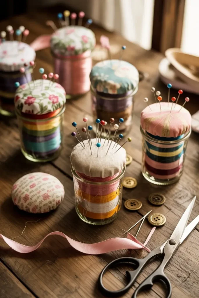 Jar Sewing Kits for Handy Storage