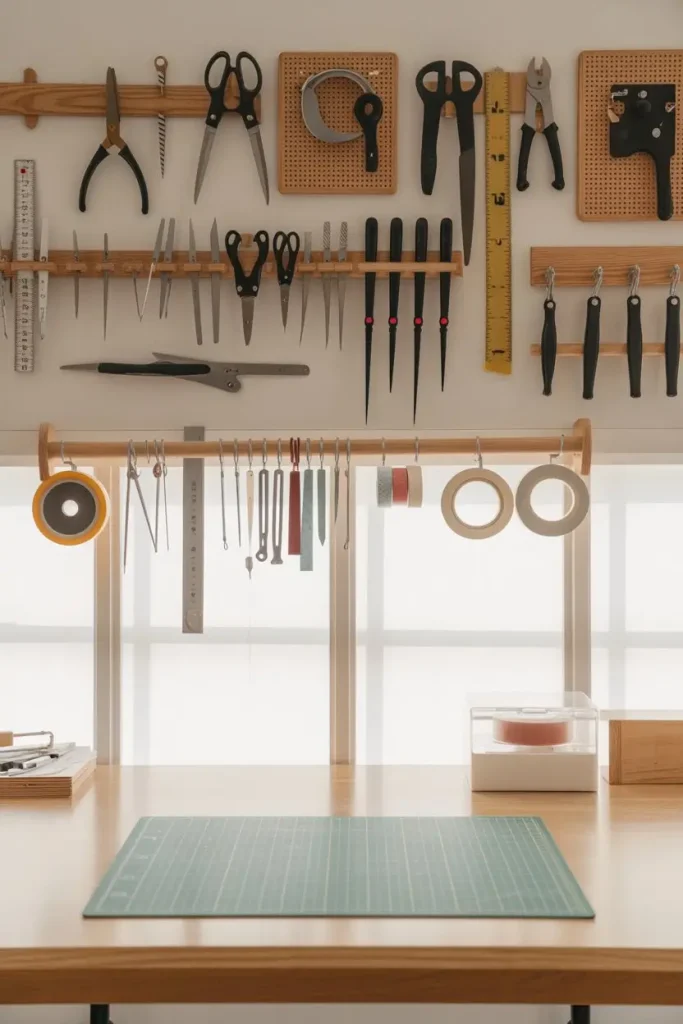 Keep a Clean Surface with Wall-Mounted Tools