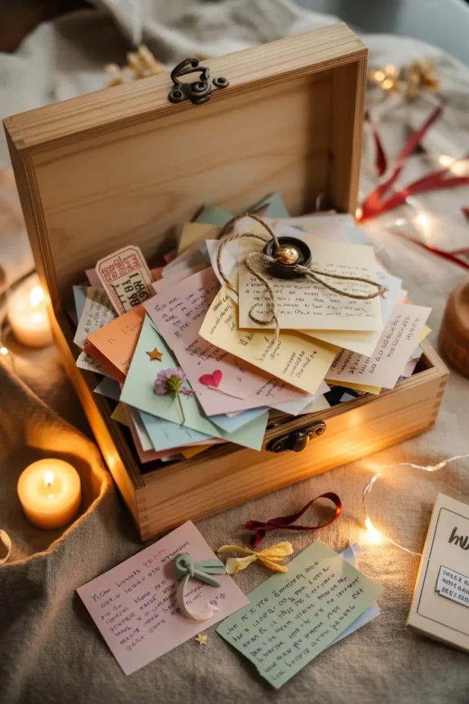 Keepsake Box with Messages and Tokens