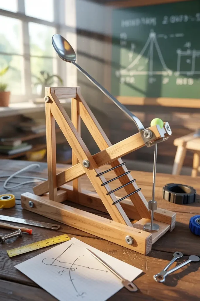 Lever-Based Catapult for Testing Force