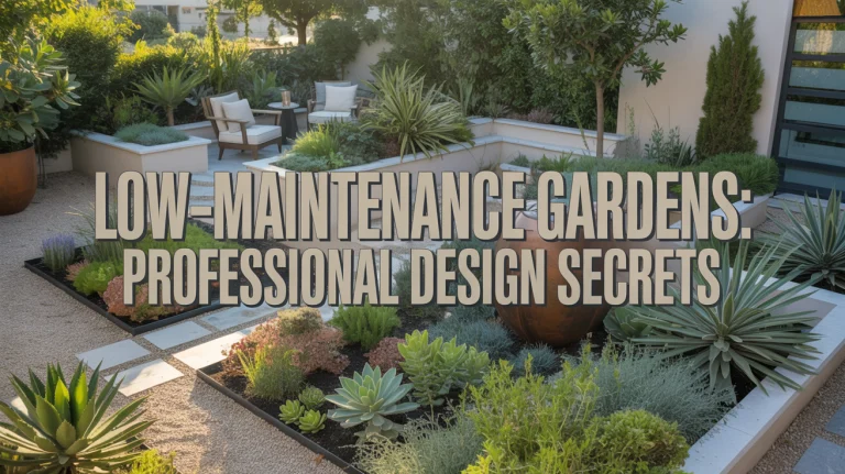Low-Maintenance Gardens: Professional Design Secrets