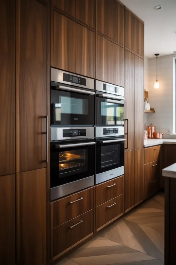 Luxury Double Oven Cabinets with Statement Finishes