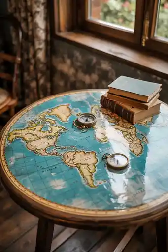 Map Decoupage for Adventurous Souls