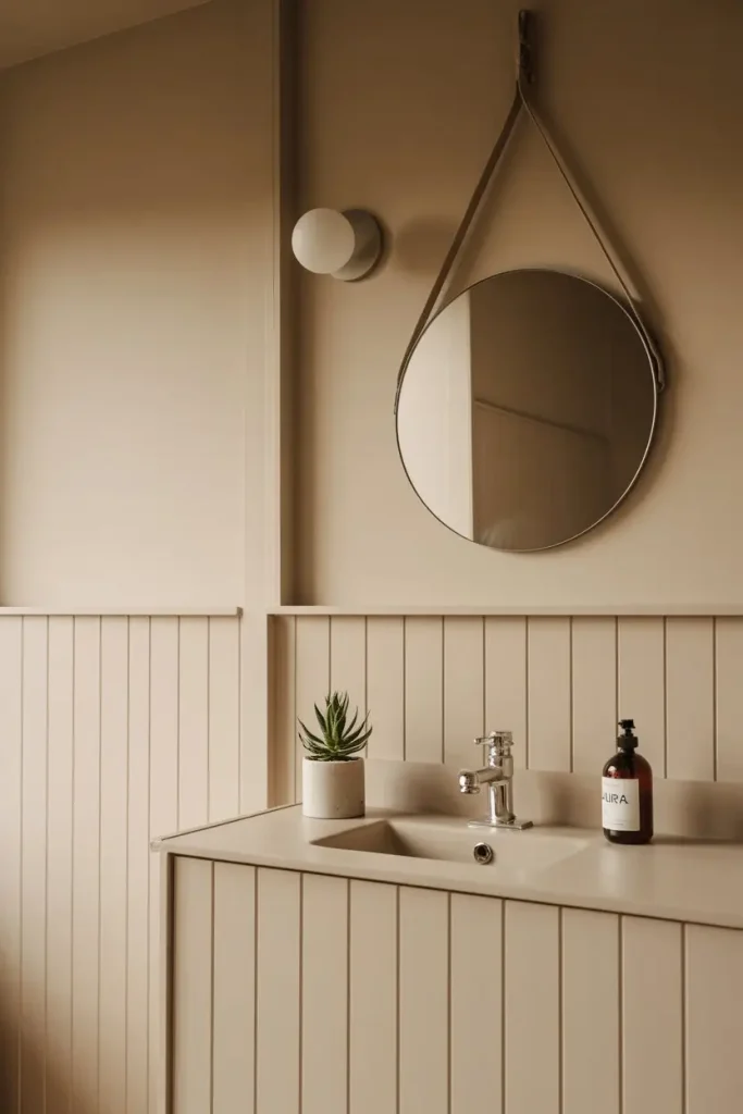 Minimalist Flat-Panel Wainscoting