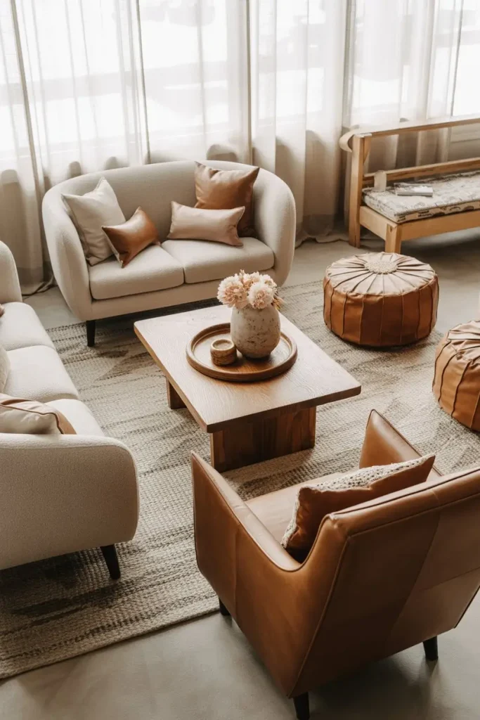 Mix-and-Match Seating for a Lived-In Look