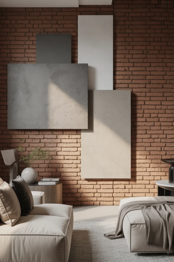 Mixed Material Walls for Contemporary Flair