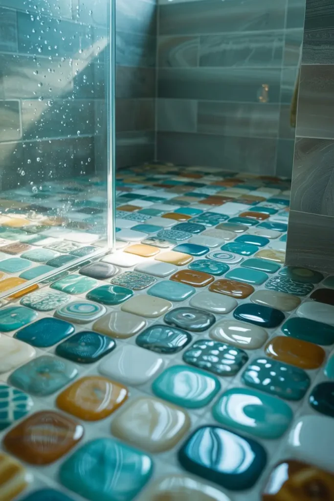 Mosaic Tile Floors for Playful Texture