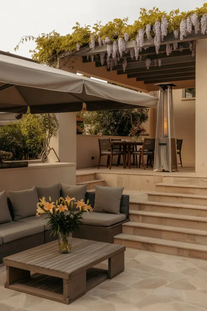 Multi-Season Patio with Retractable Covers