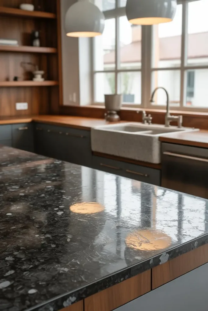 Natural Granite with Textured Finishes