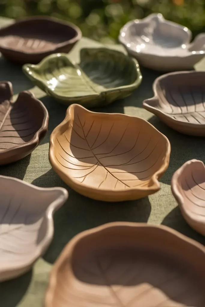 Nature-Inspired Leaf and Flower Bowls