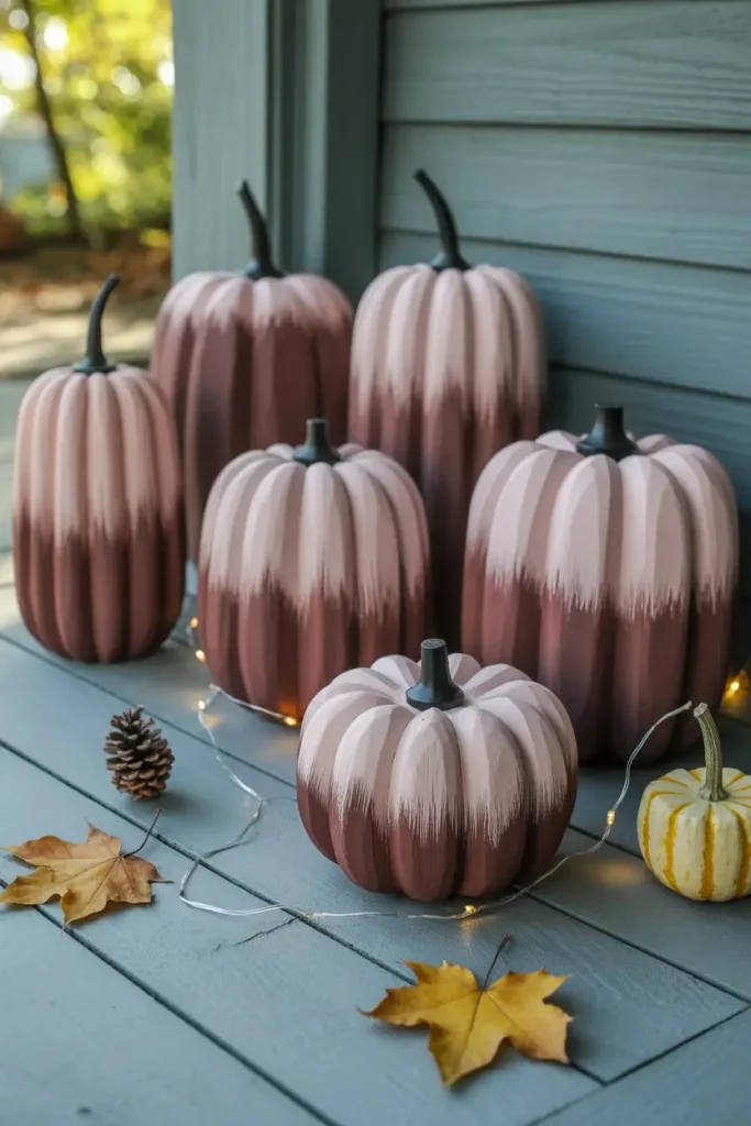 Ombre Wooden Pumpkins for Color Gradient Magic