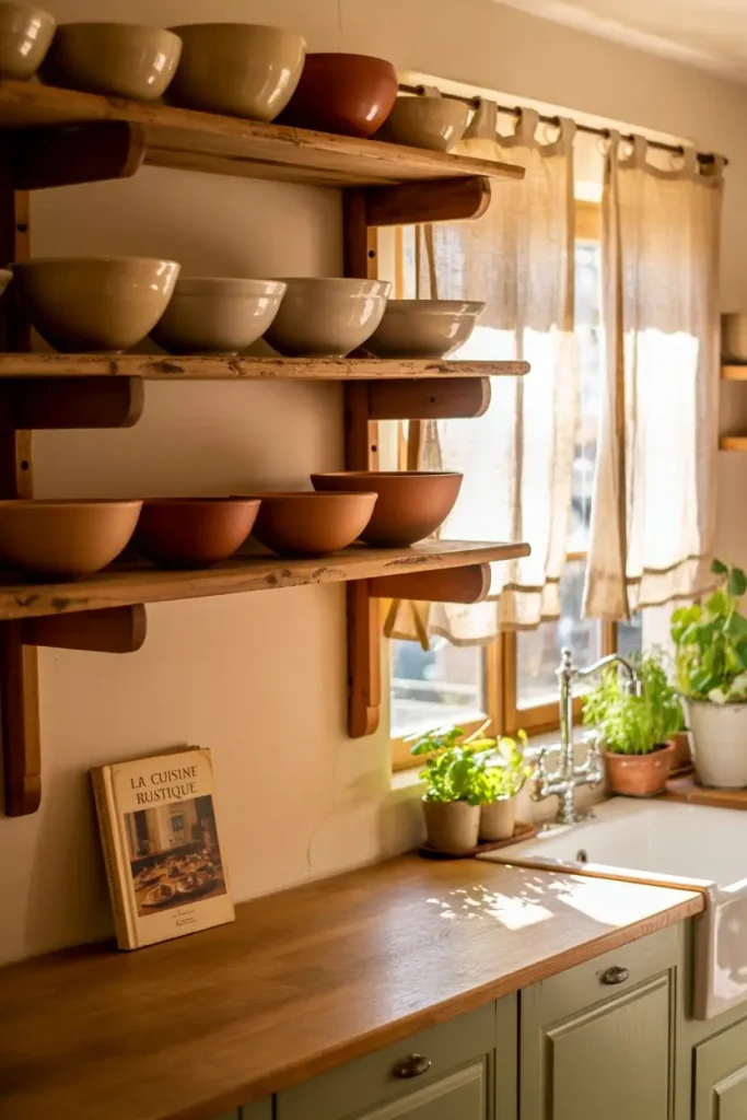 Open Shelving with Curated Displays